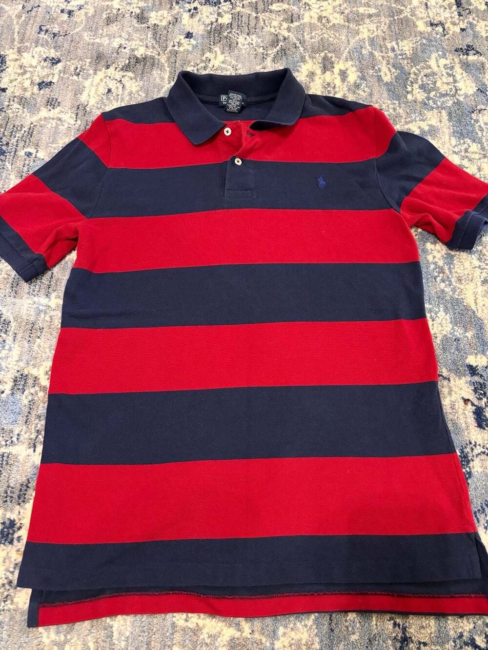 Polo By Ralph Lauren Striped Polo Shirt XL (18-20)